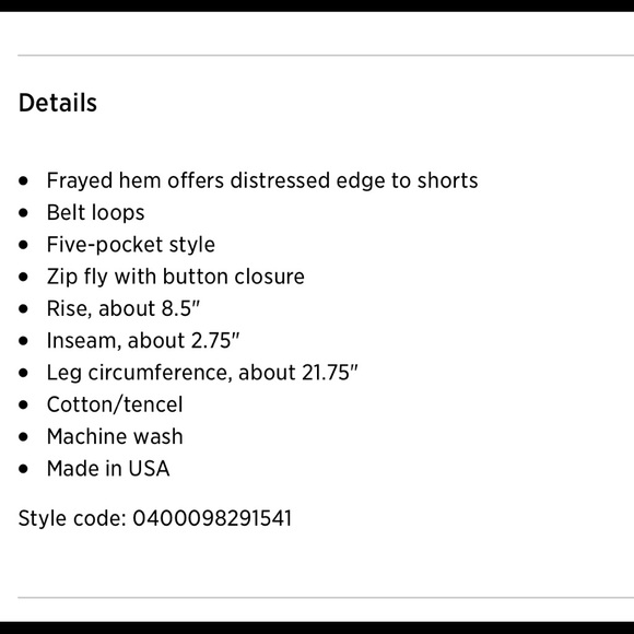 Rag & Bone Cut Off Denim short - Lilac - Picture 5 of 5